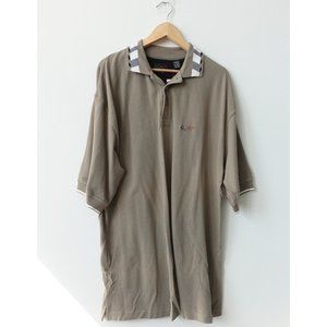 Greg‎ Norman Shirt Mens XL Khaki Cotton Polo Golf Casual Logo Sports NWT